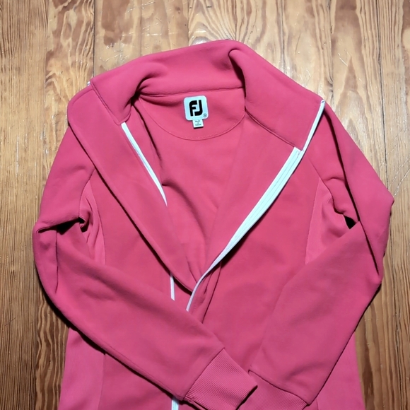 Asymmetric Full-Zip Pink Fleece Women-Size small - Picture 6 of 12
